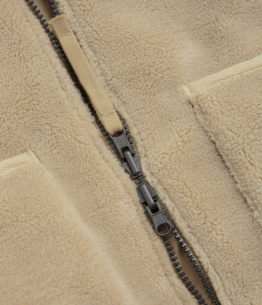 Taion Military Reversible Hi Neck Down Jacket - Coyote / Beige