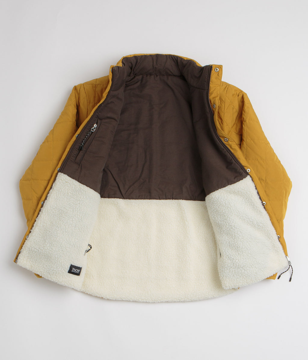 Taion Reversible Down Jacket - Camel / Dark Chocolate / Ivory
