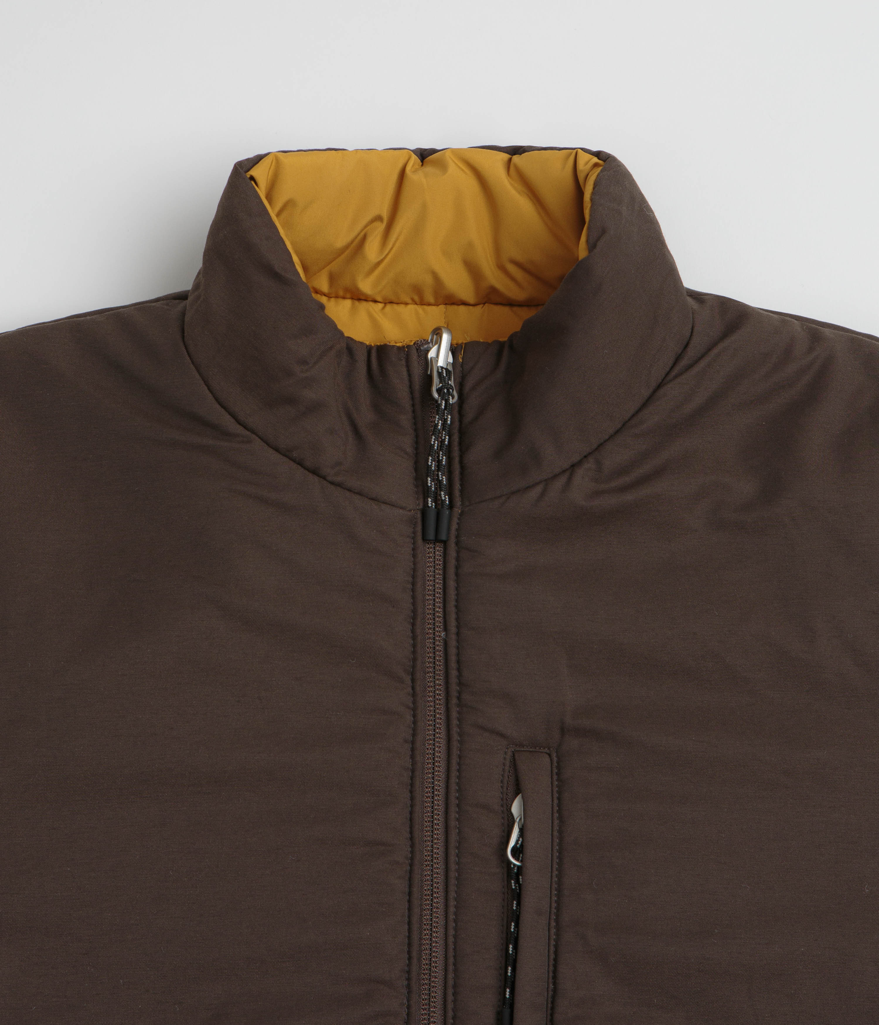 Taion Reversible Down Jacket - Camel / Dark Chocolate / Ivory