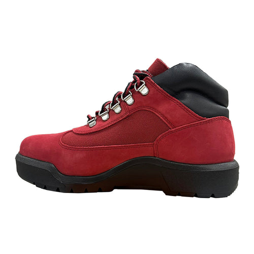 Men's Timberland Field Boot Mid Lace Waterproof Dark Red Nubuck (TB0A6DSW EQ1)