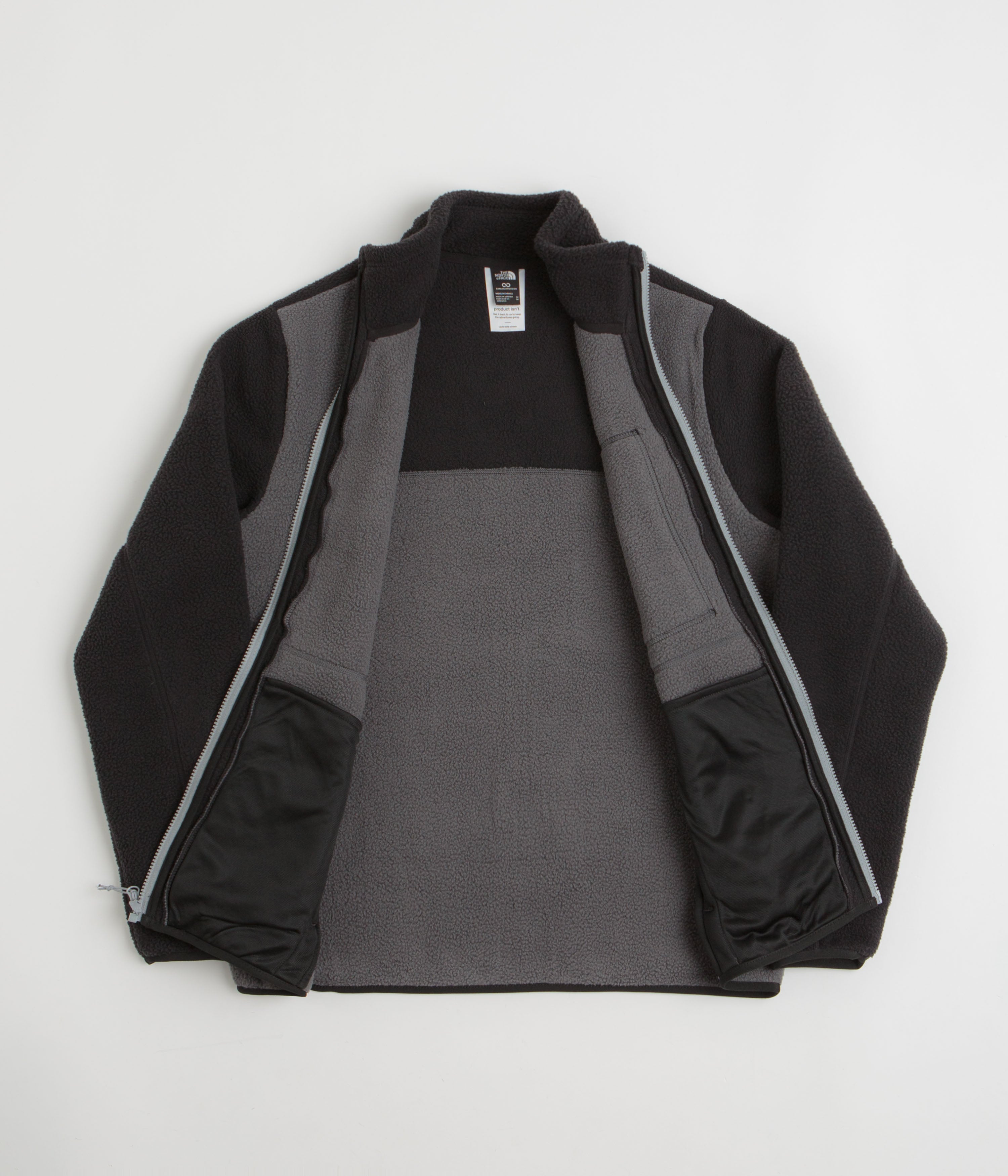 The North Face Yumiori Full Zip Fleece - Anthracite Grey / TNF Black