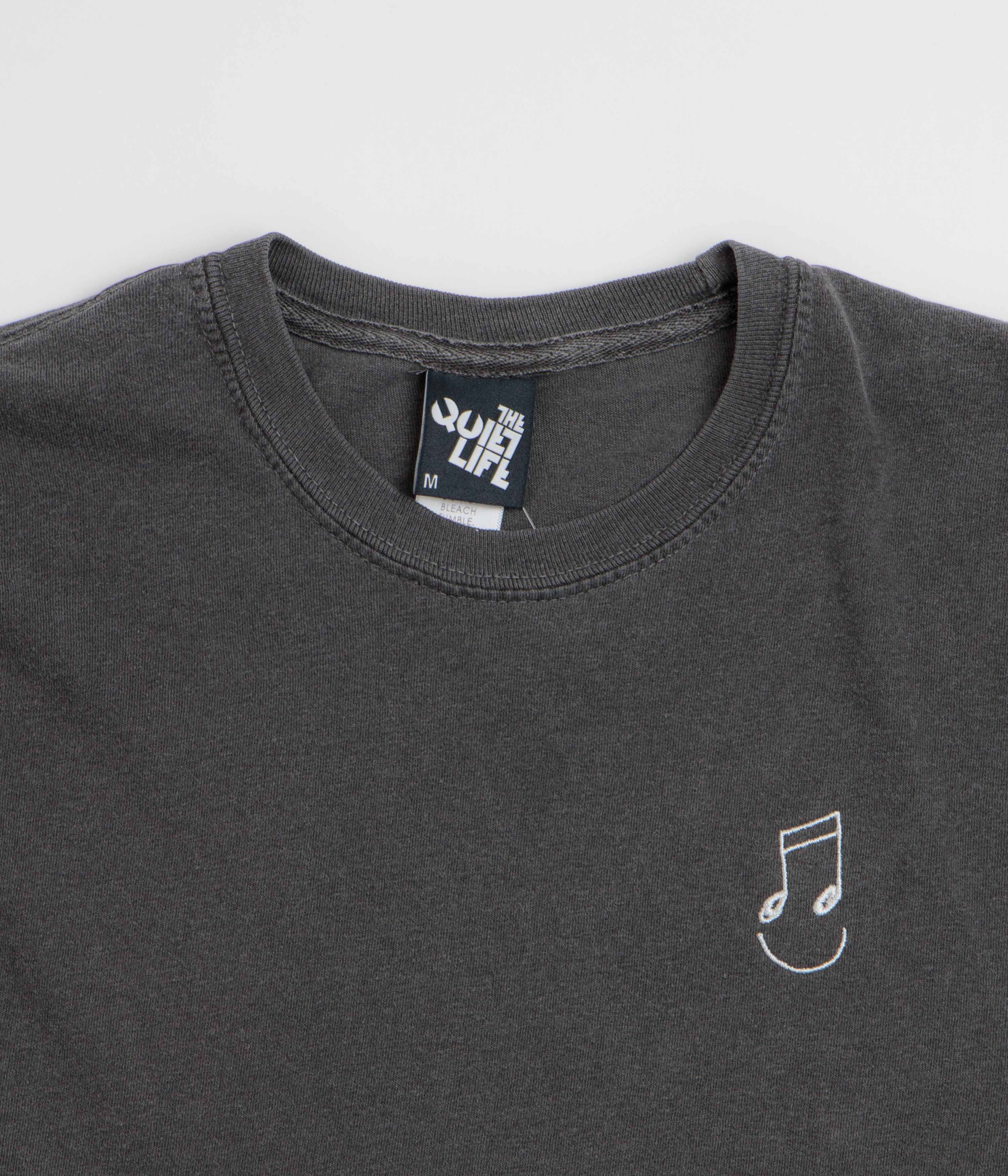 The Quiet Life Music Man Pigment Dye T-Shirt - Pepper Black