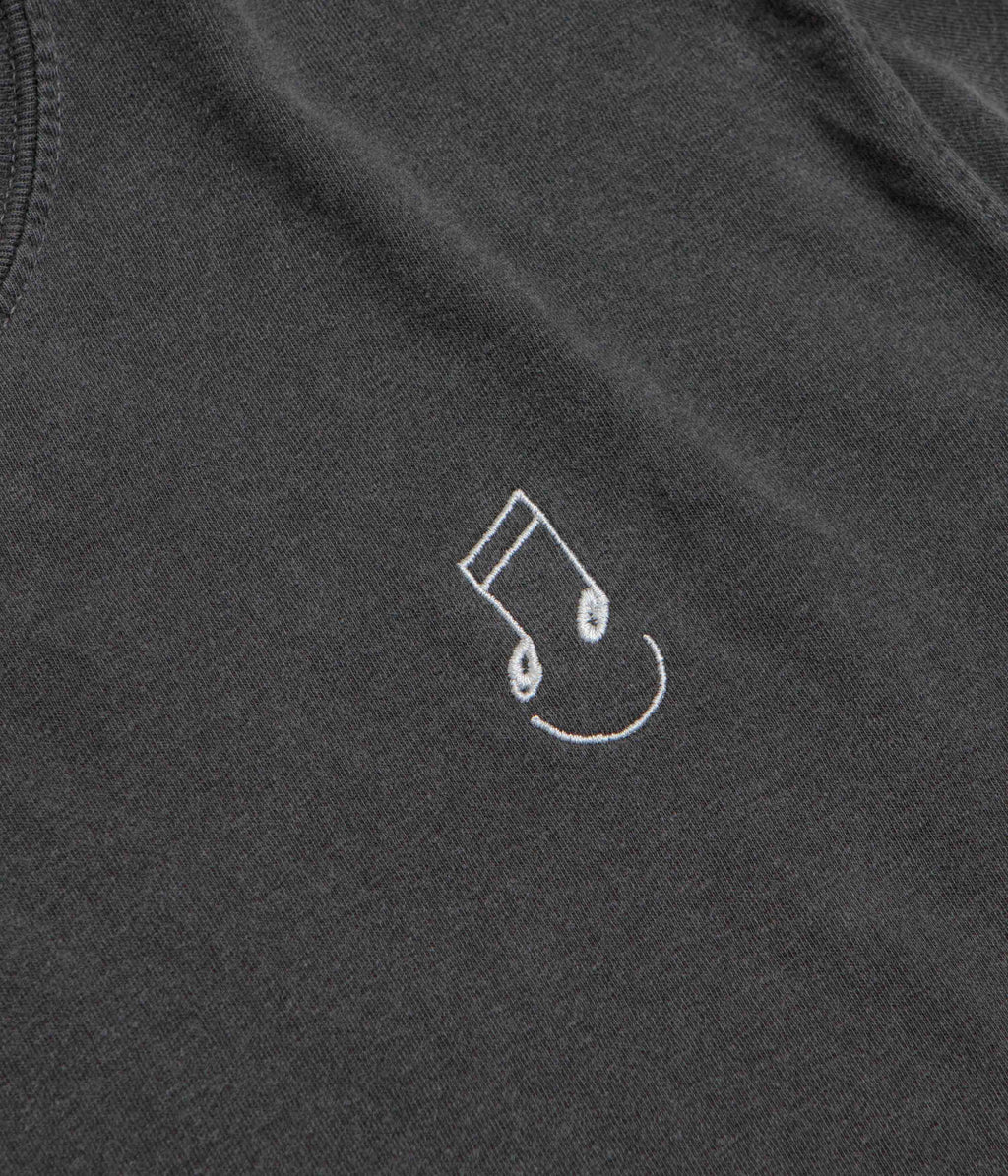 The Quiet Life Music Man Pigment Dye T-Shirt - Pepper Black