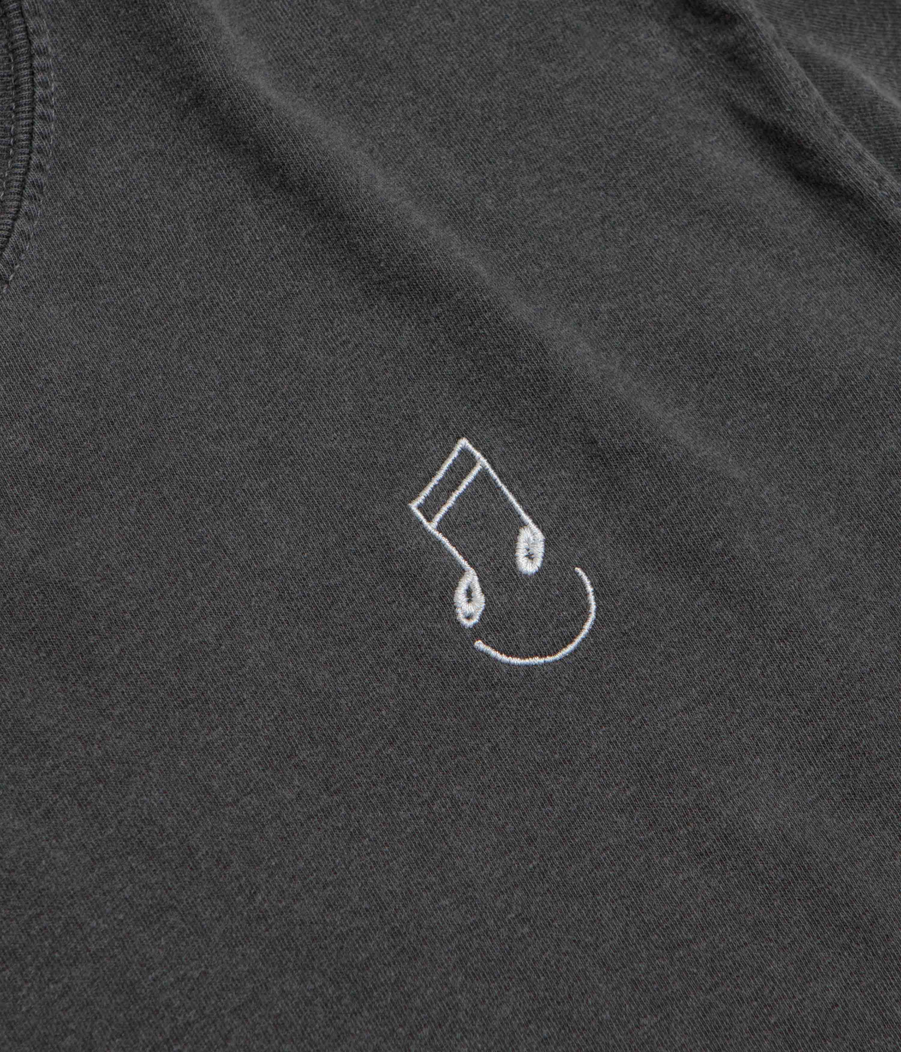 The Quiet Life Music Man Pigment Dye T-Shirt - Pepper Black