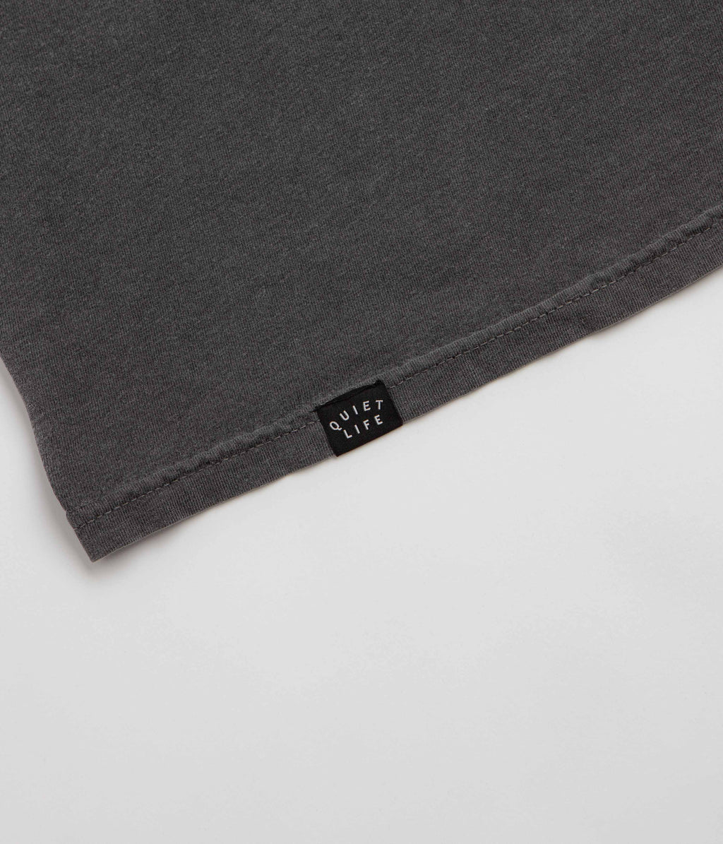 The Quiet Life Music Man Pigment Dye T-Shirt - Pepper Black