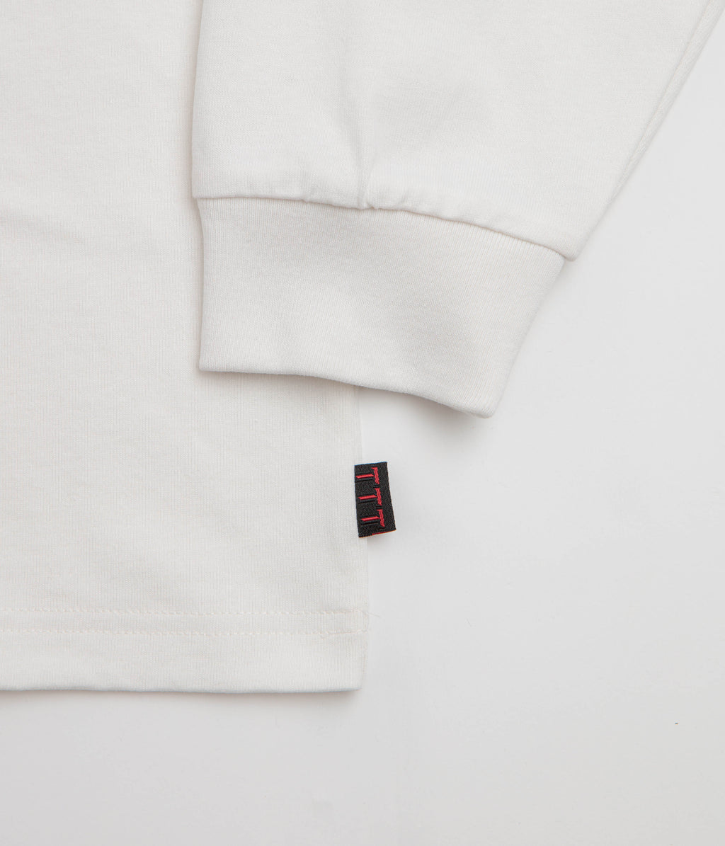 The Trilogy Tapes Double Headed Long Sleeve T-Shirt - White