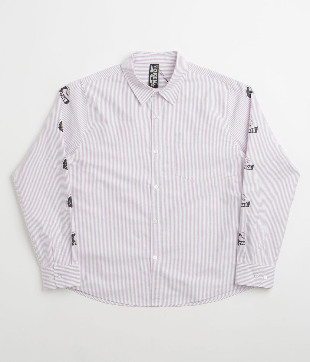 Token Tuff Stuff Shirt - Purple / White Striped
