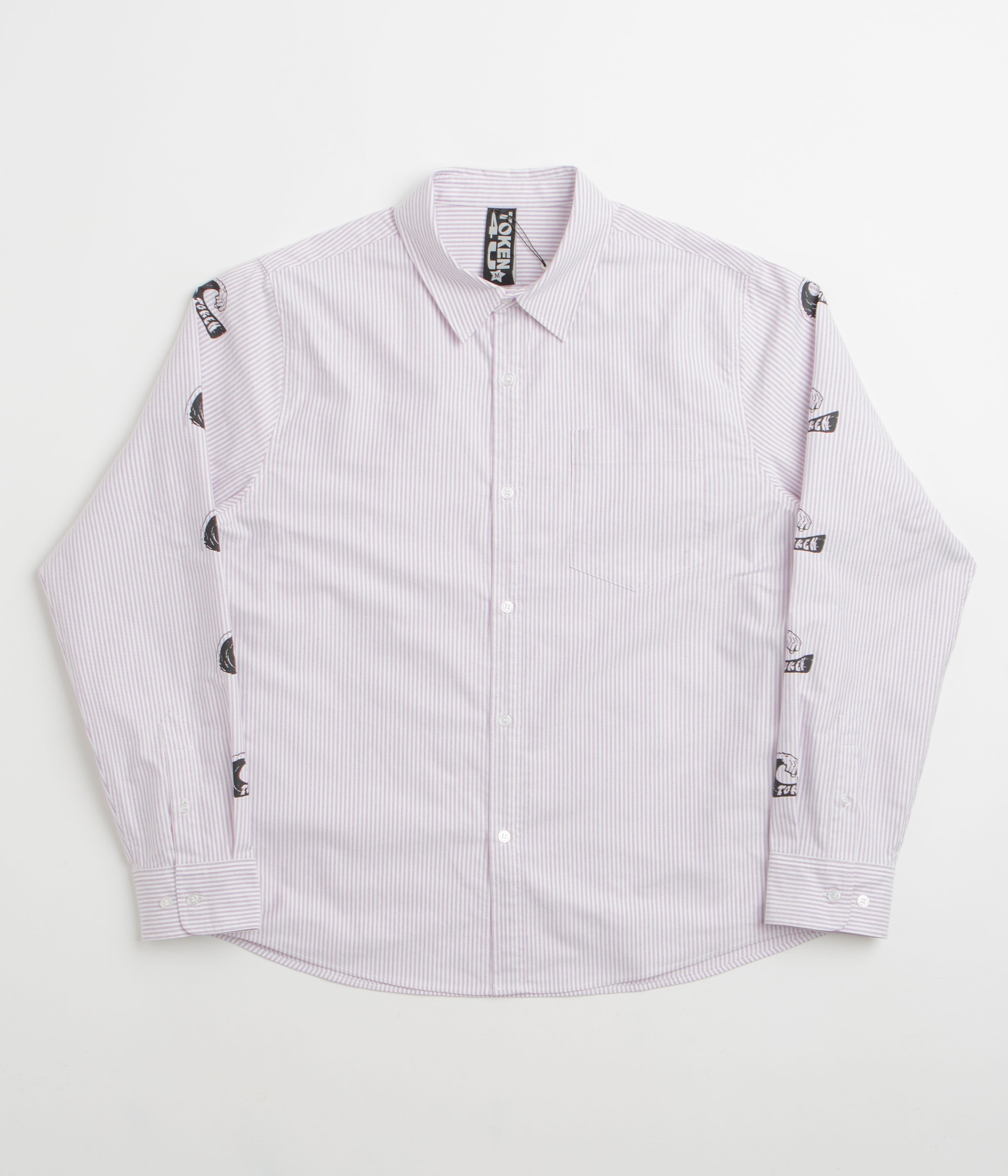 Token Tuff Stuff Shirt - Purple / White Striped