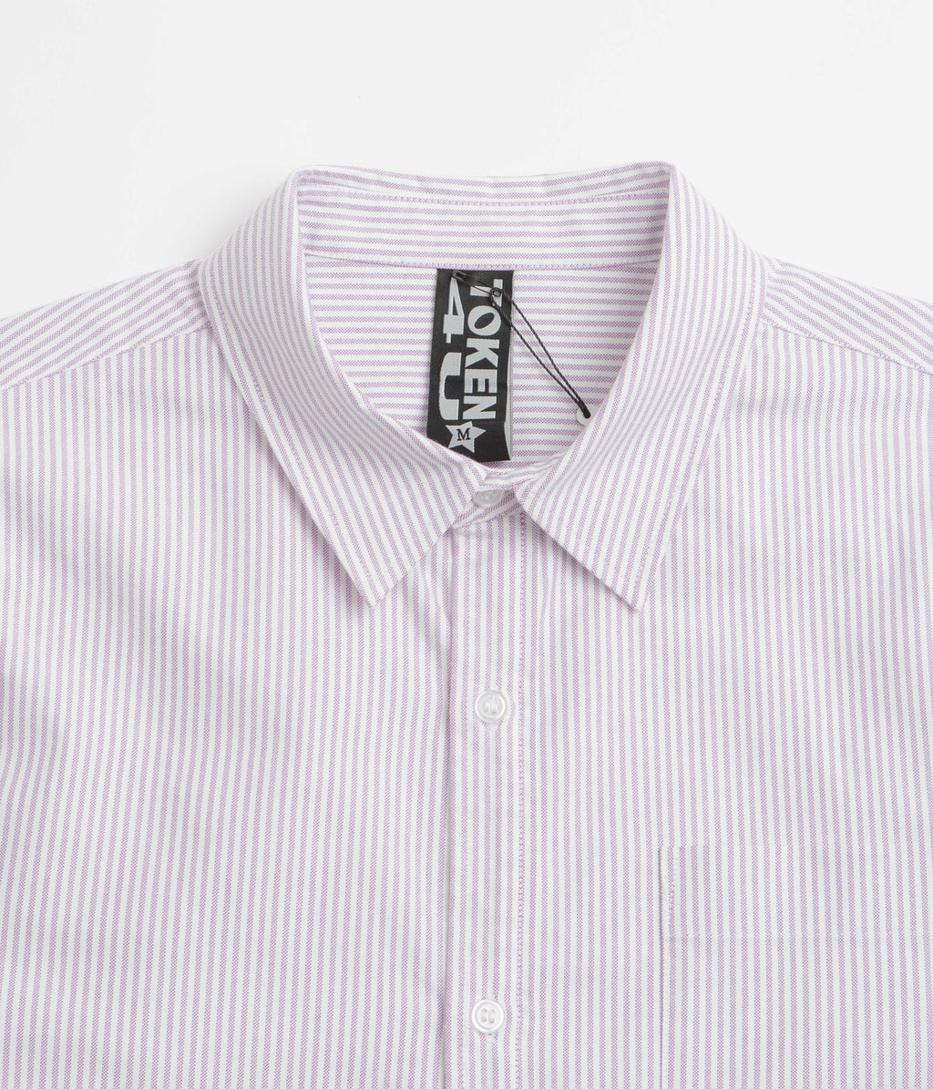 Token Tuff Stuff Shirt - Purple / White Striped