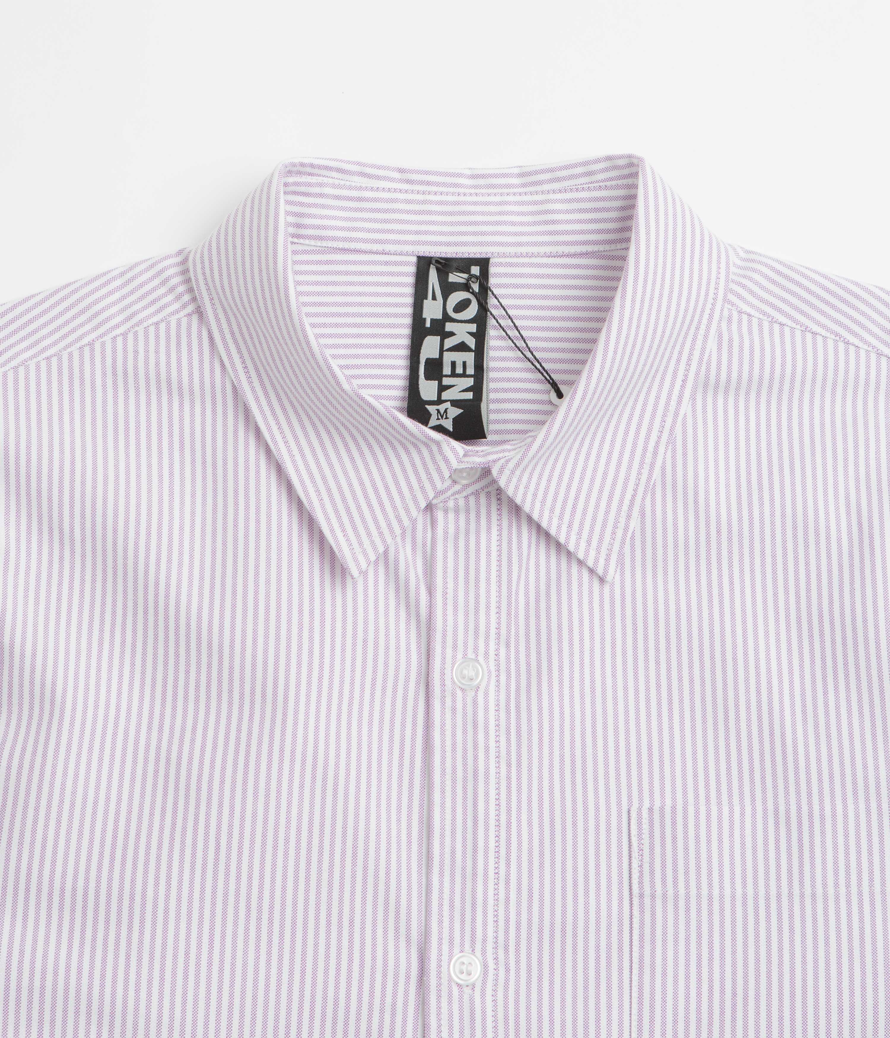 Token Tuff Stuff Shirt - Purple / White Striped