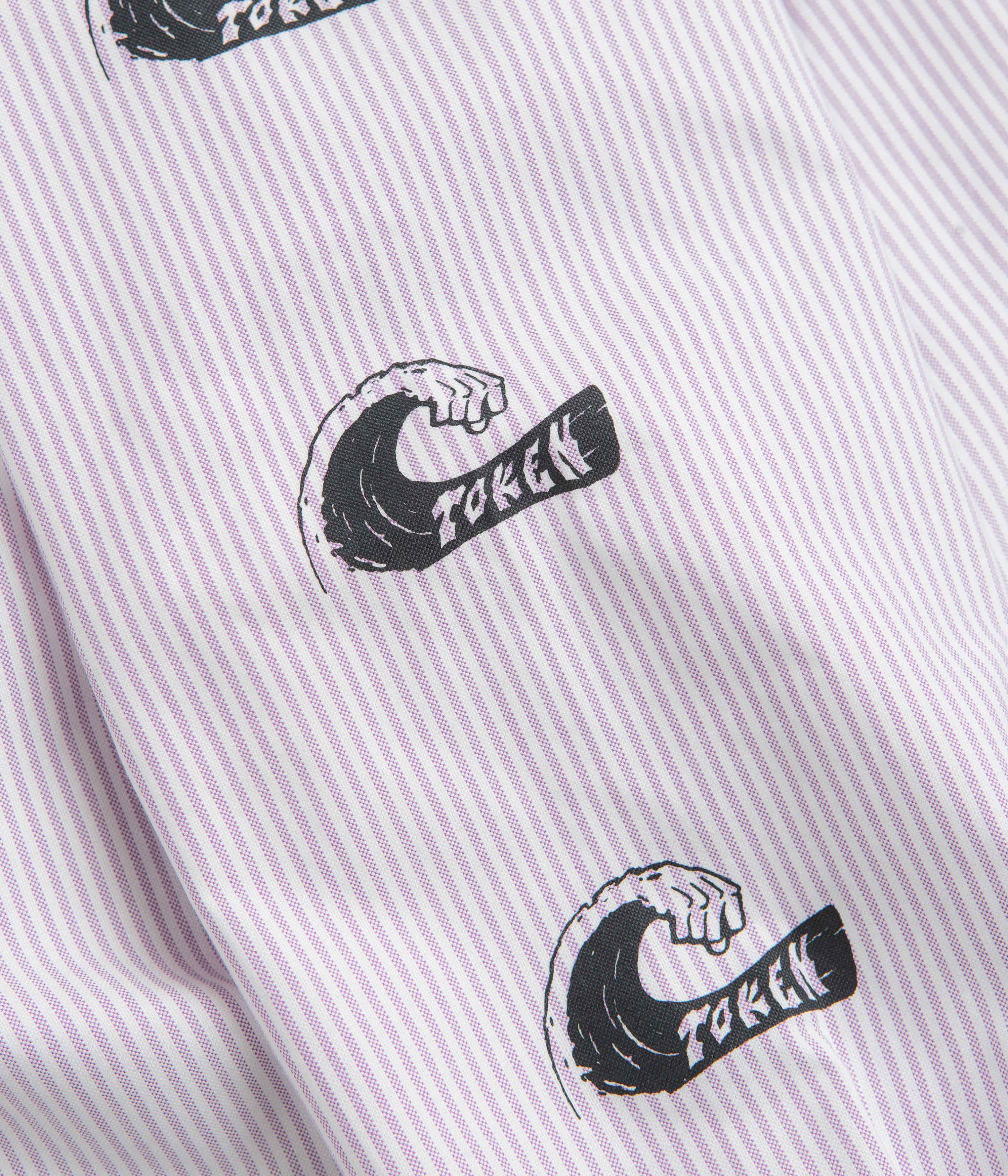 Token Tuff Stuff Shirt - Purple / White Striped