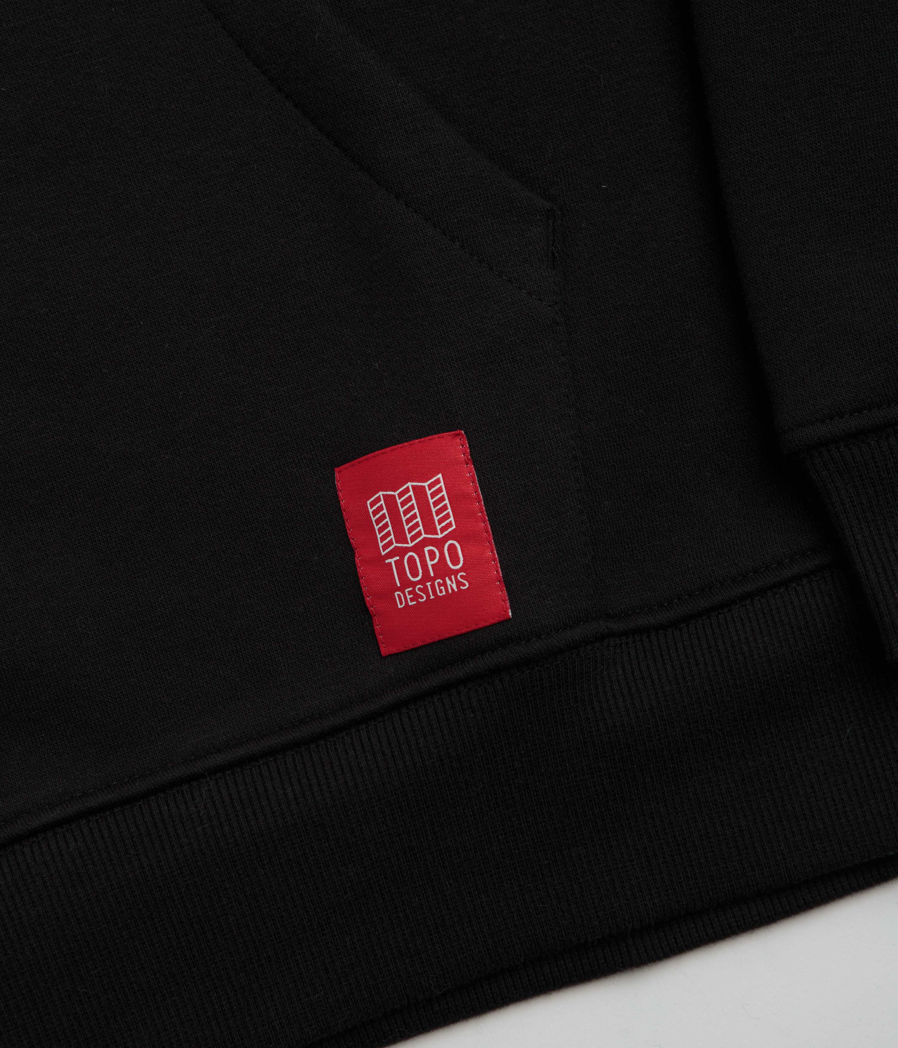 Topo Designs Alpine High Label Hoodie - Black