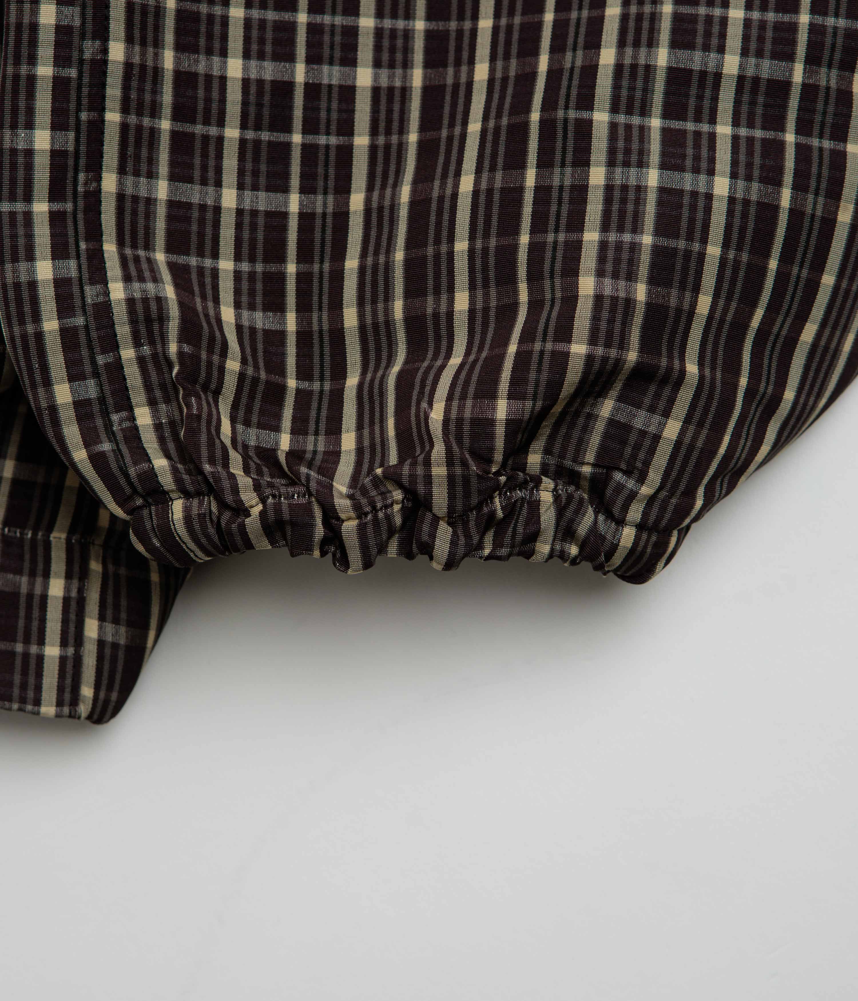 Umbro Check Smock Anorak - Beige / Dark Brown