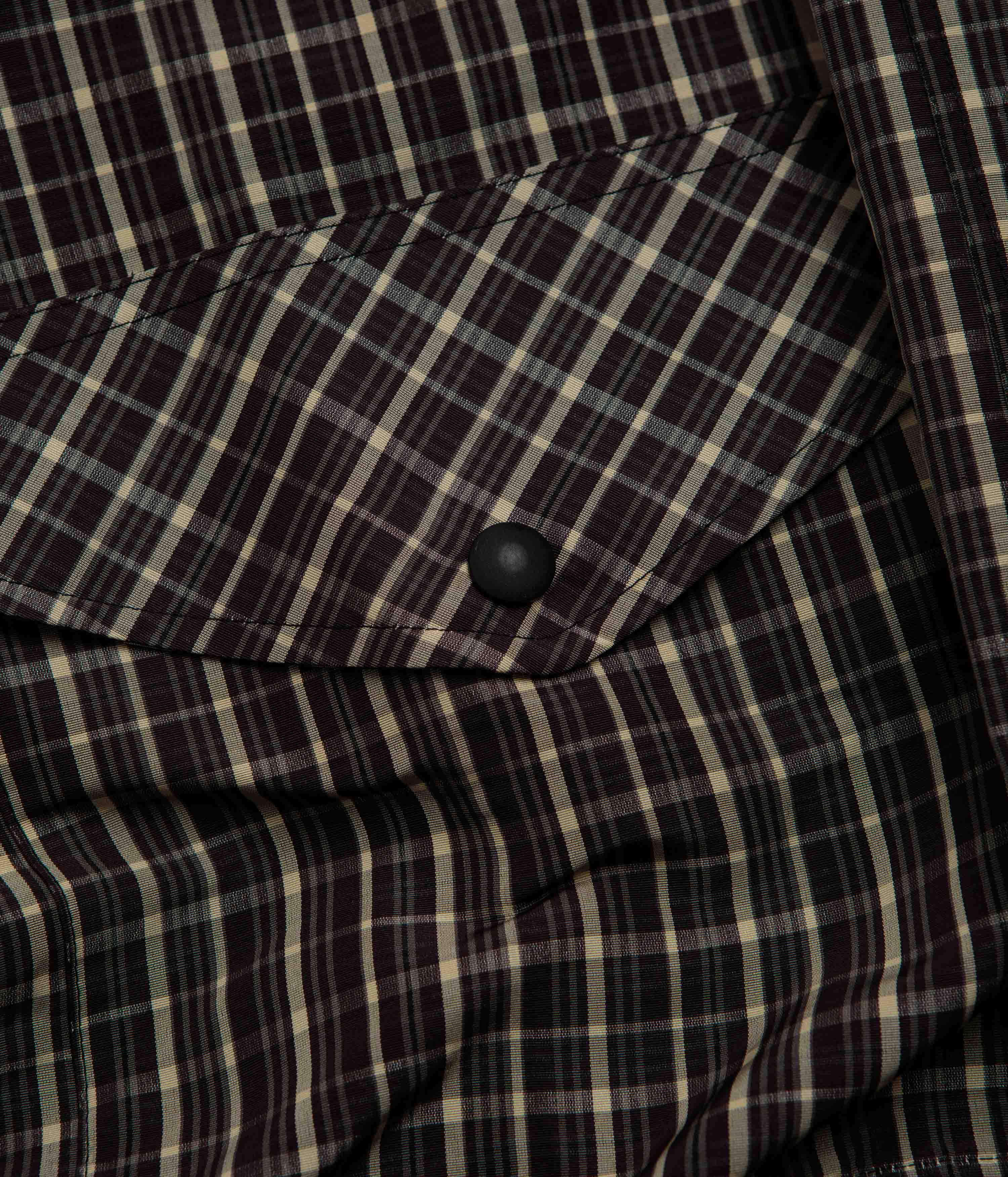Umbro Check Smock Anorak - Beige / Dark Brown