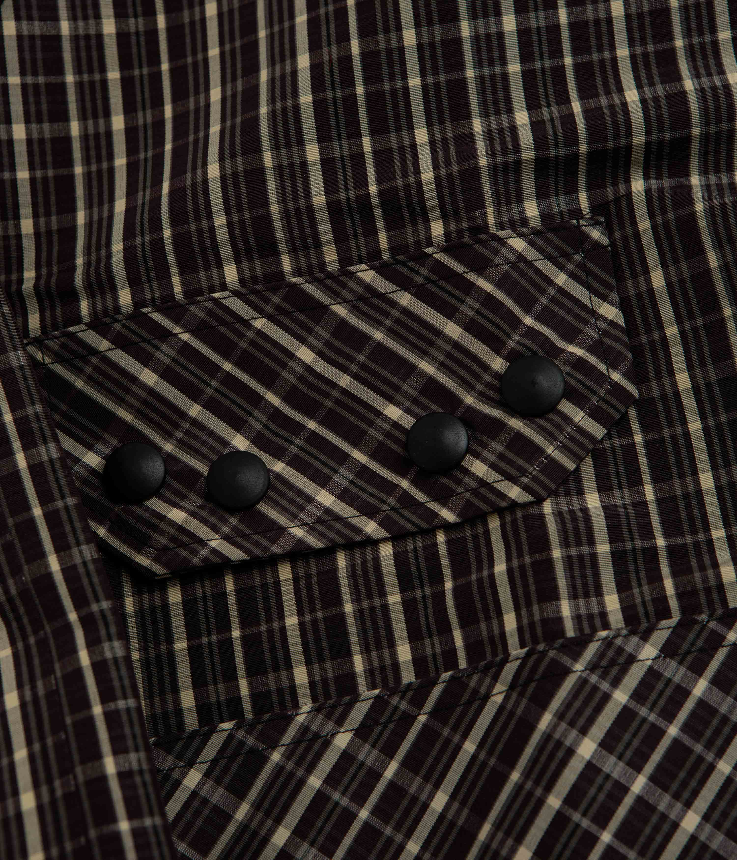 Umbro Check Smock Anorak - Beige / Dark Brown