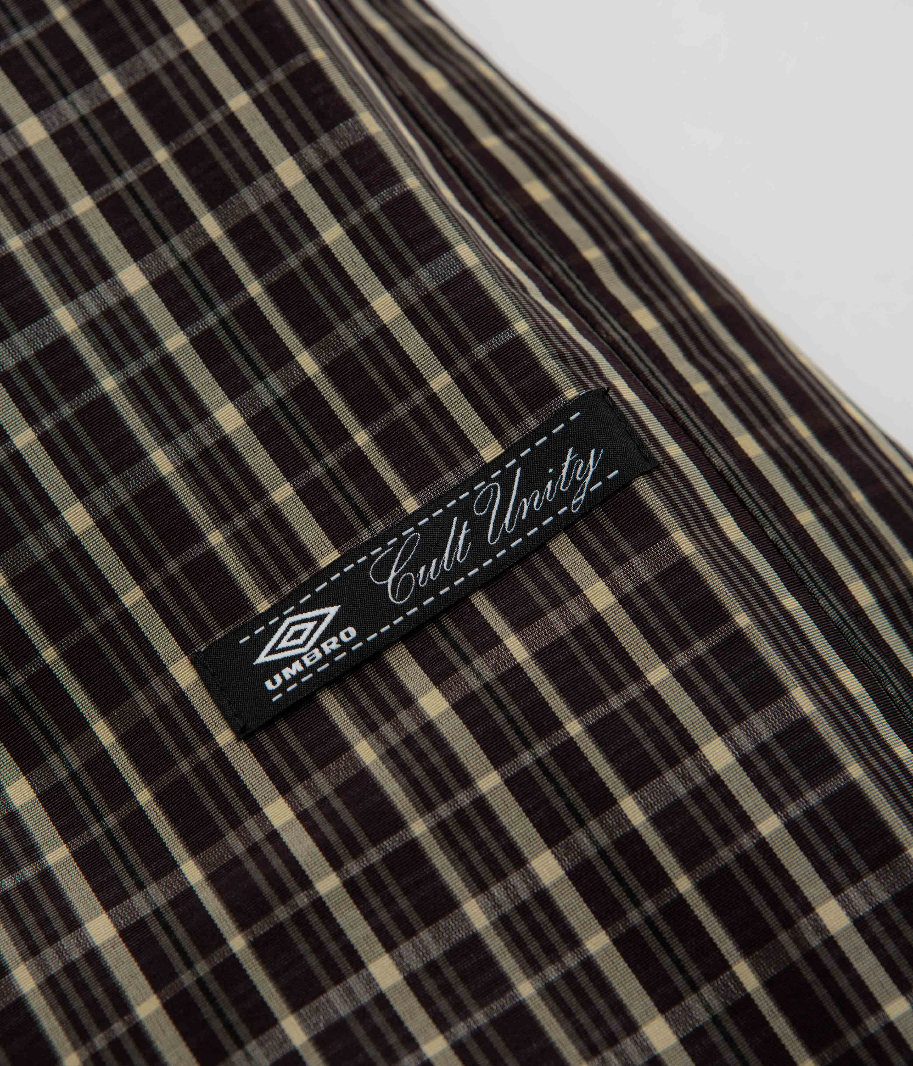 Umbro Check Smock Anorak - Beige / Dark Brown
