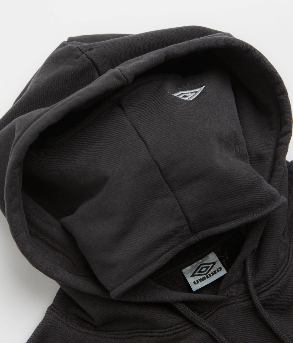 Umbro OG Logo Mask Hoodie - Washed Black / White