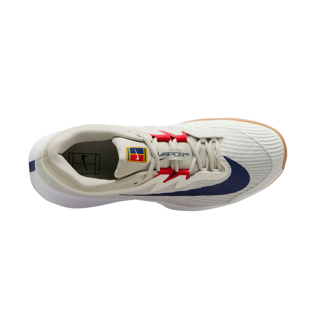 Nike Men's Vapor Pro 3 Hard Court Tennis Shoes in Summit White/Binary Blue-Light Bone