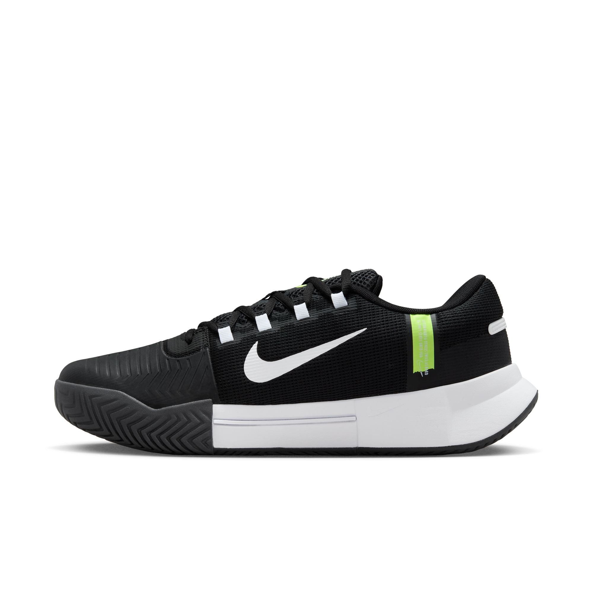 Nike Men's Zoom GP Challenge 1 Hard Court Tennis Shoes in Black/White-Black