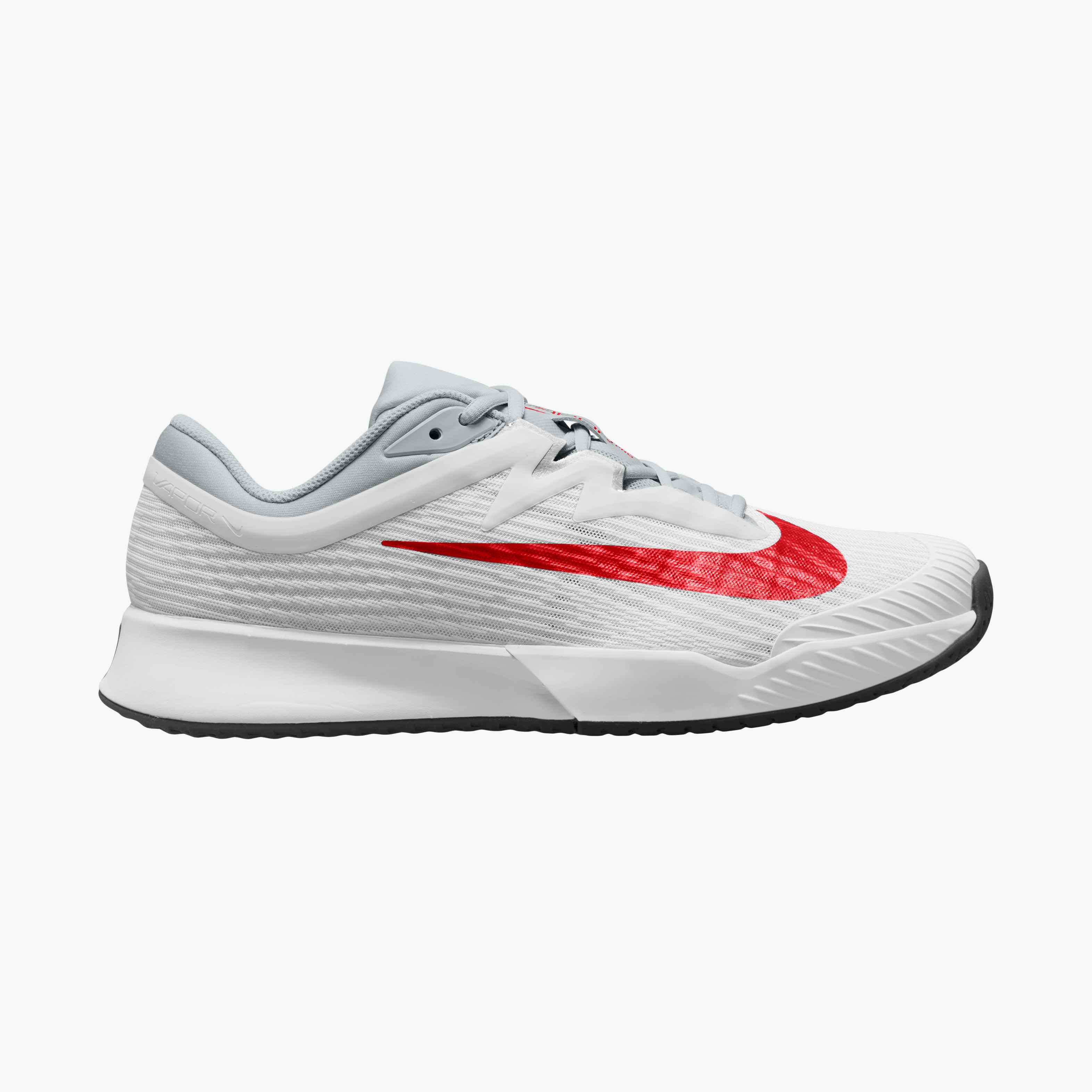 Nike Men's Vapor Pro 3 Hard Court Tennis Shoes in White/Lt Crimson-Pure Platinum