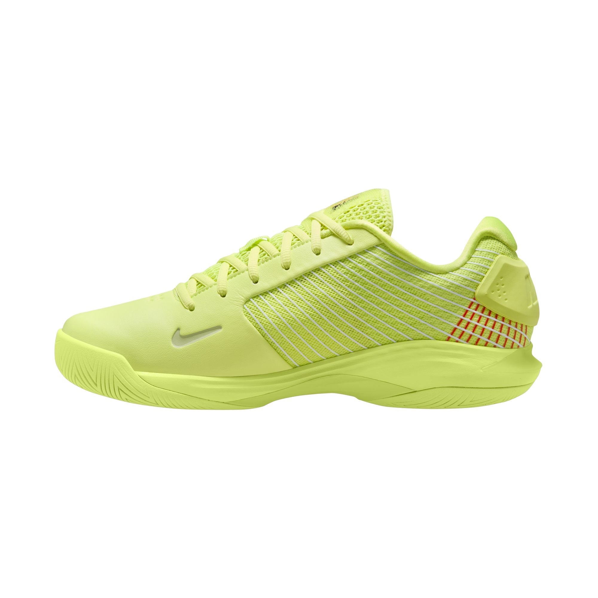 Nike Men's Vapor 12 Hypersmash Hard Court Tennis Shoes in Lt Lemon Twist/Black-Lt Crimson-White