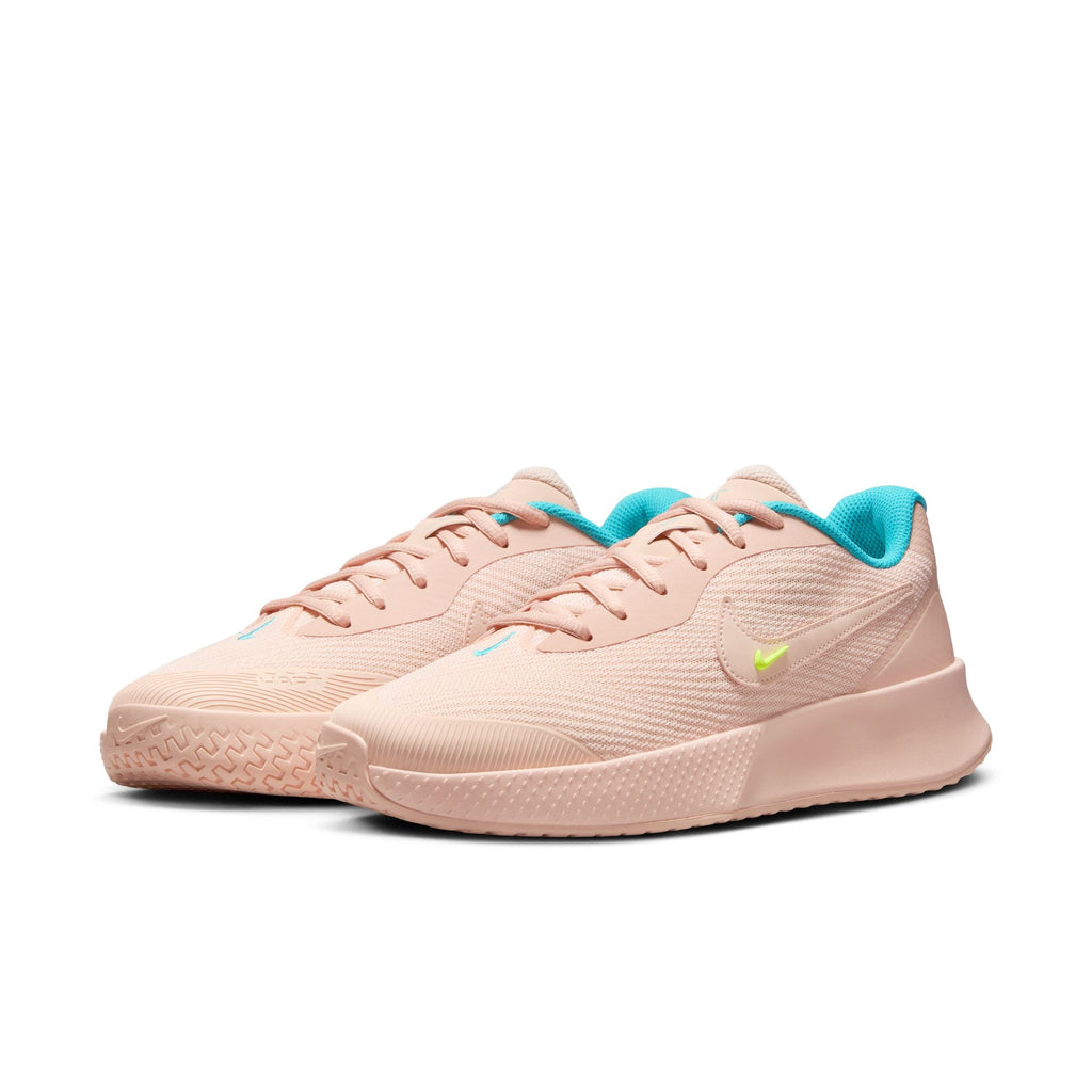 Nike Women's Vapor Lite 3 Hard Court Tennis Shoes in Washed Coral/Dusty Cactus-Volt