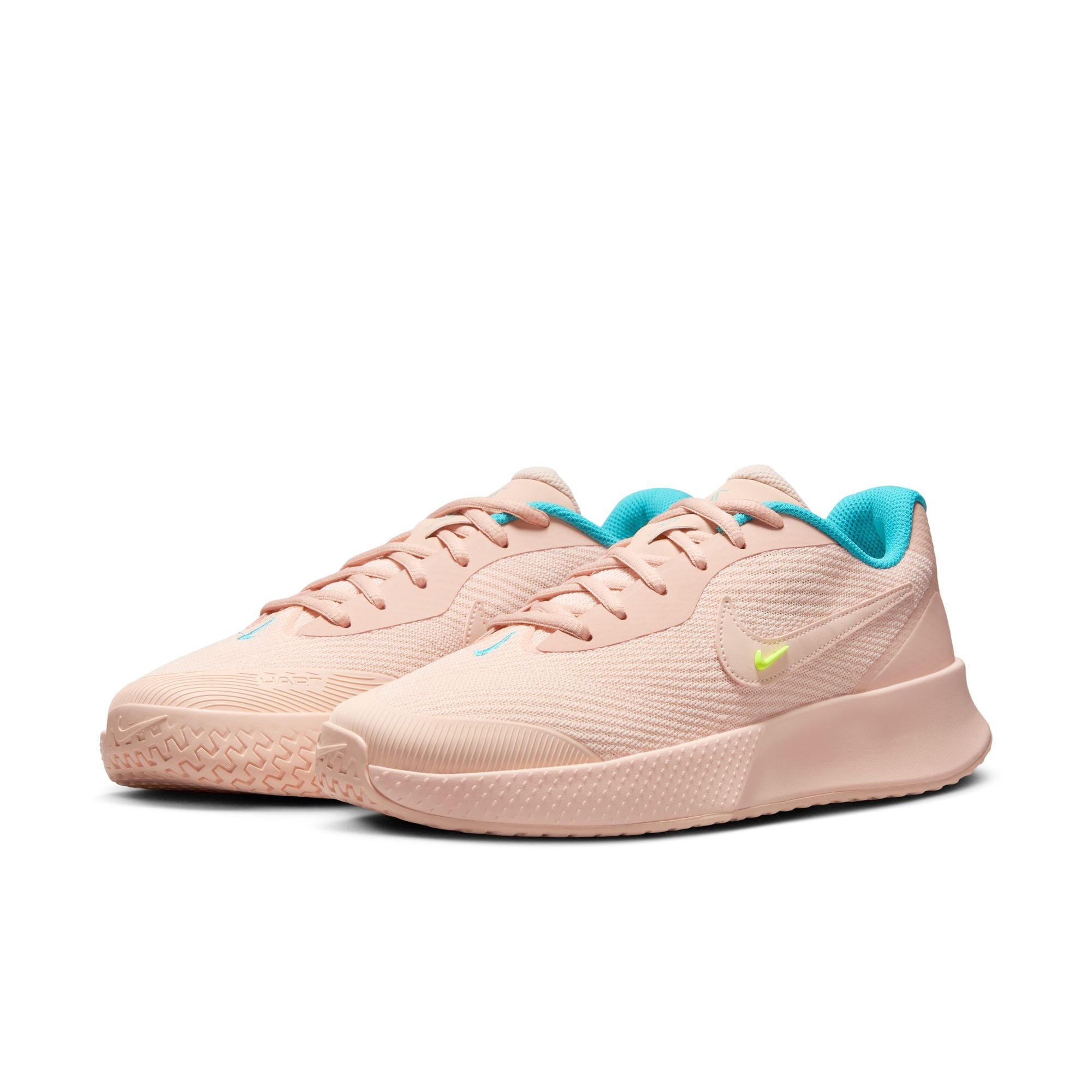 Nike Women's Vapor Lite 3 Hard Court Tennis Shoes in Washed Coral/Dusty Cactus-Volt