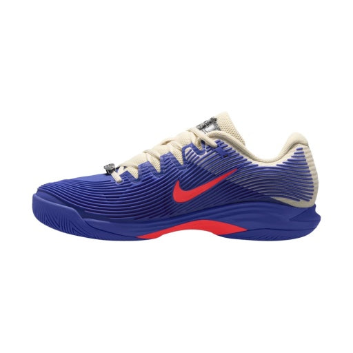 Nike Men's Vapor 12 Premium Hard Court Tennis Shoes in Deep Night/Lt Crimson-Pale Ivory
