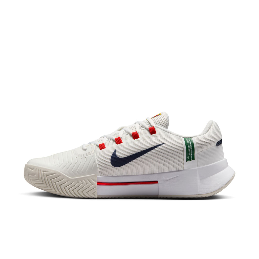 Nike Men's Zoom GP Challenge 1 Hard Court Shoes in Summit White/Binary Blue-Light Bone
