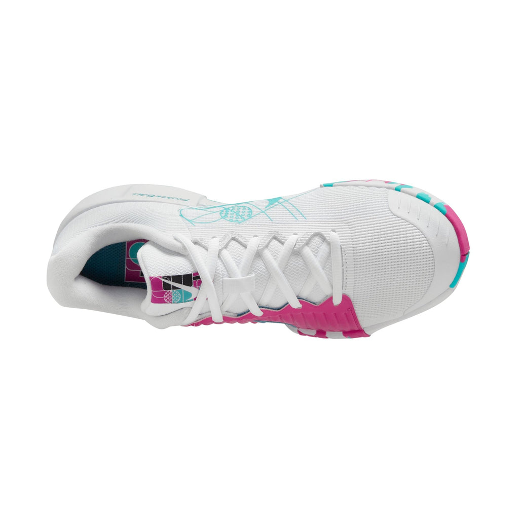 Nike Women's Zoom Challenge Pickleball Shoes in White/Retro-Alchemy Pink