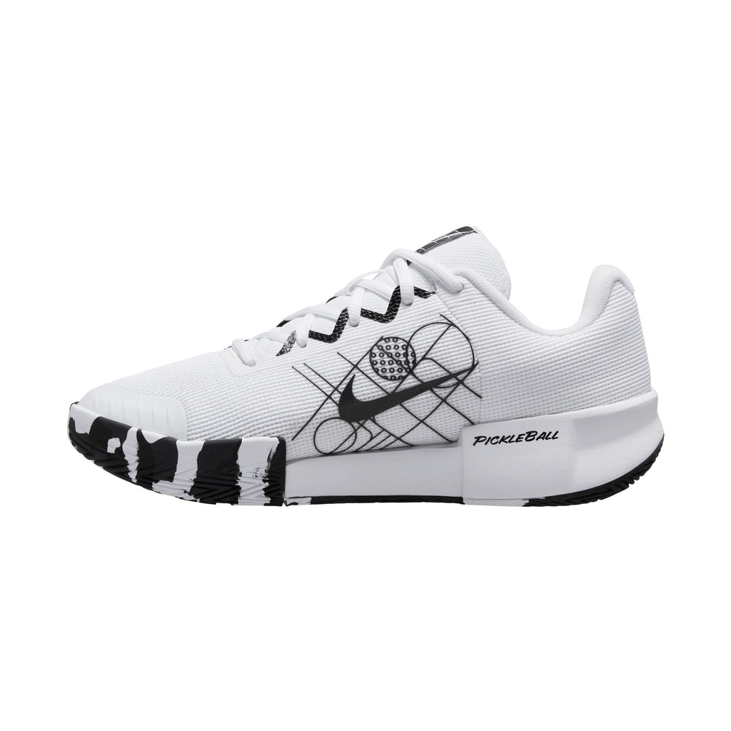Nike Women's Zoom Challenge Pickleball Shoes in White/White-Black
