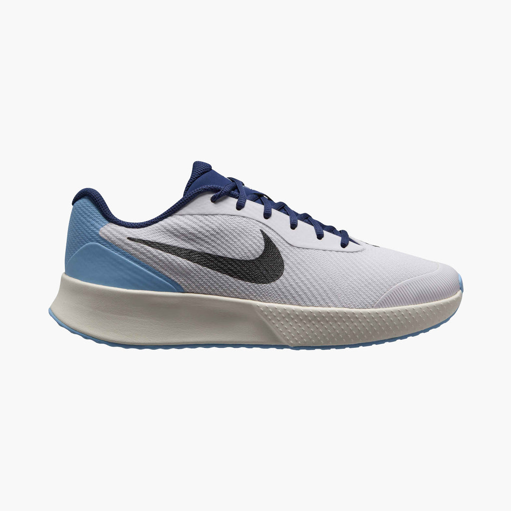 Nike Men's Vapor Lite 3 Hard Court Tennis Shoes in White/Black-Midnight Navy