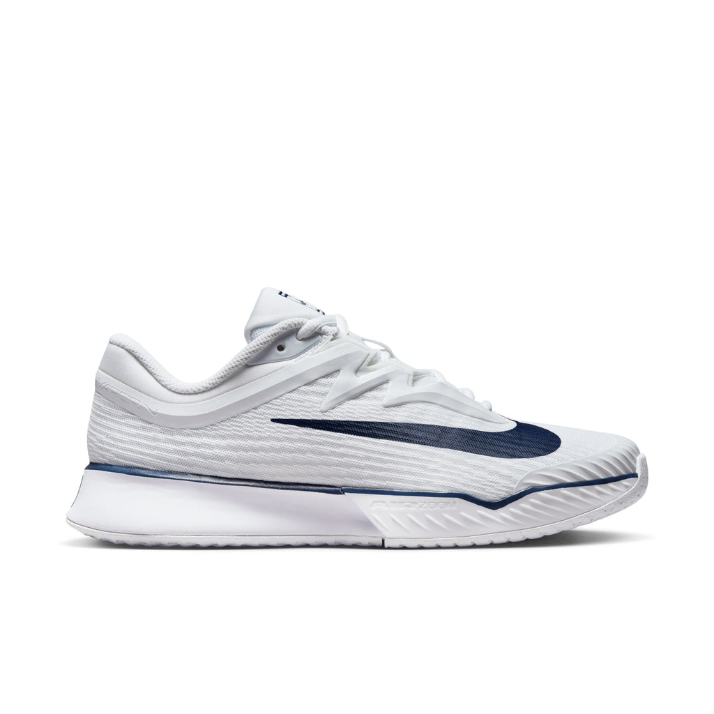 Nike Women's Vapor Pro 3 Premium Hard Court Tennis Shoes in White/Midnight Navy