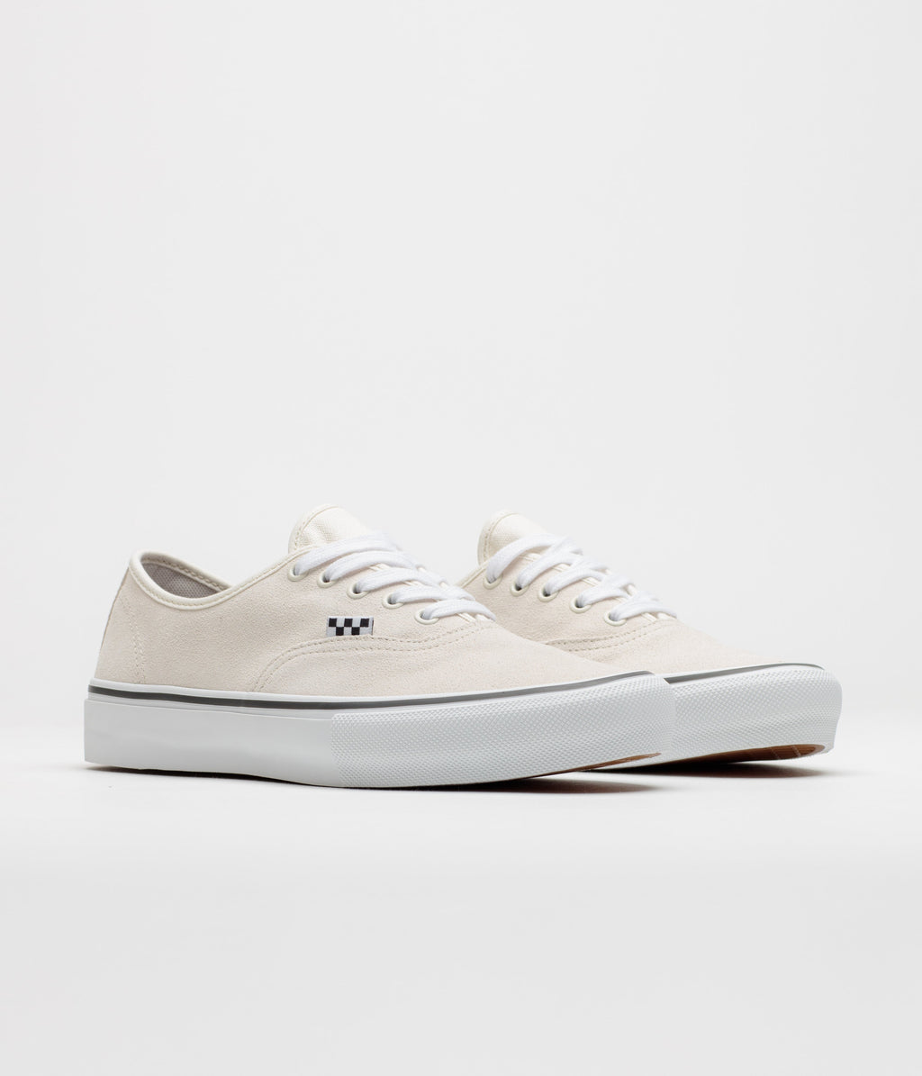 Vans Skate Authentic Shoes - White / Gunmetal