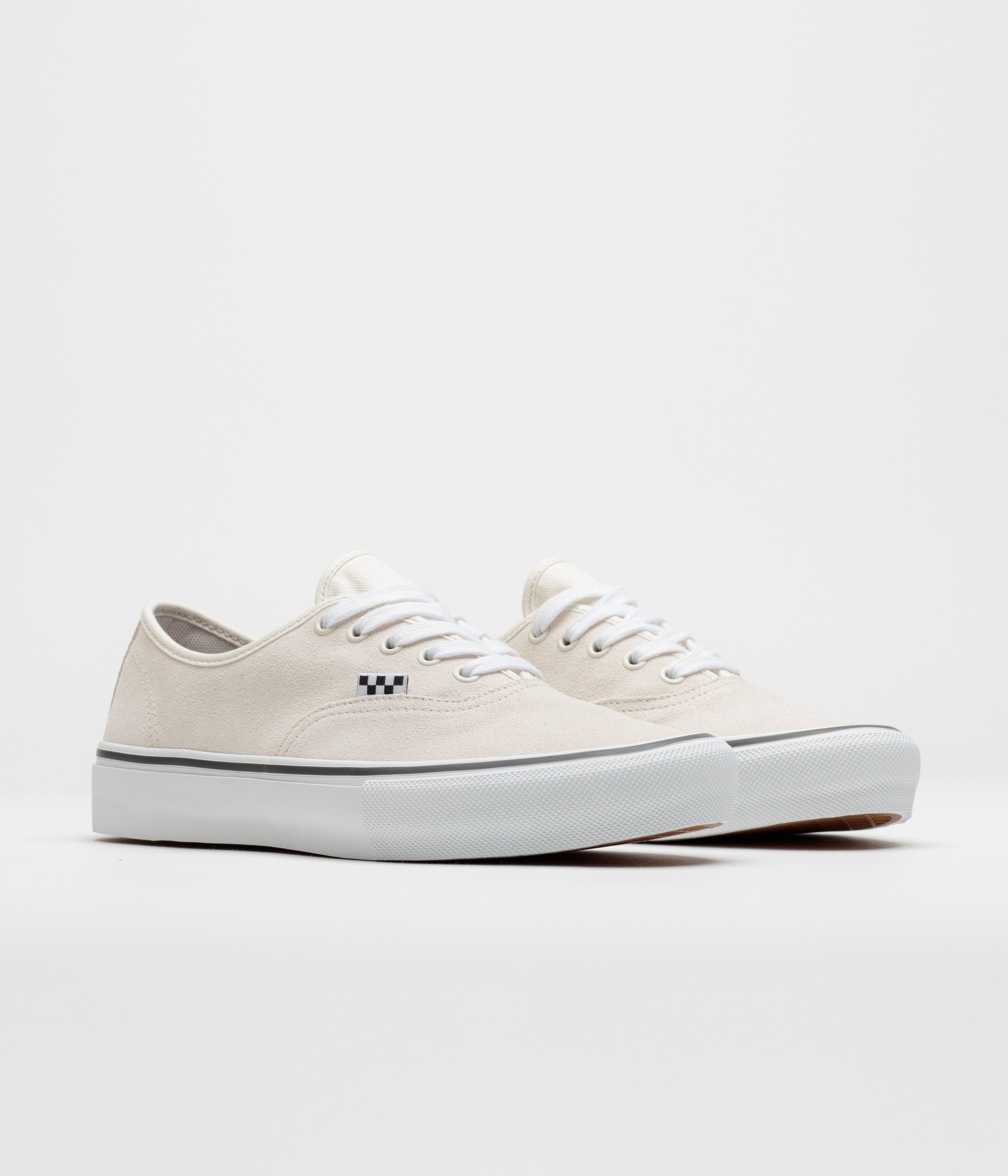 Vans Skate Authentic Shoes - White / Gunmetal