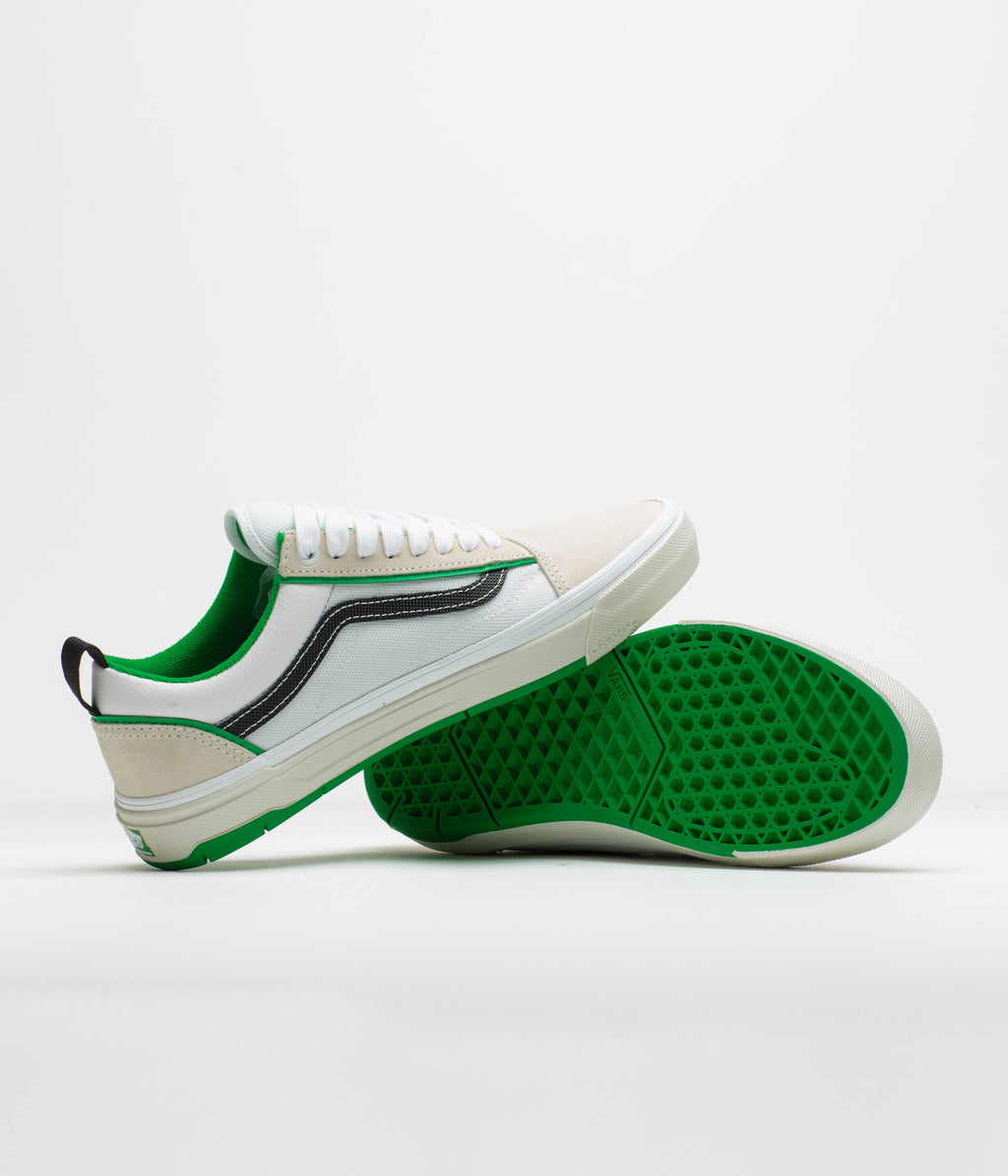 Vans Skate Old Skool Wafflecup Shoes - White / Green