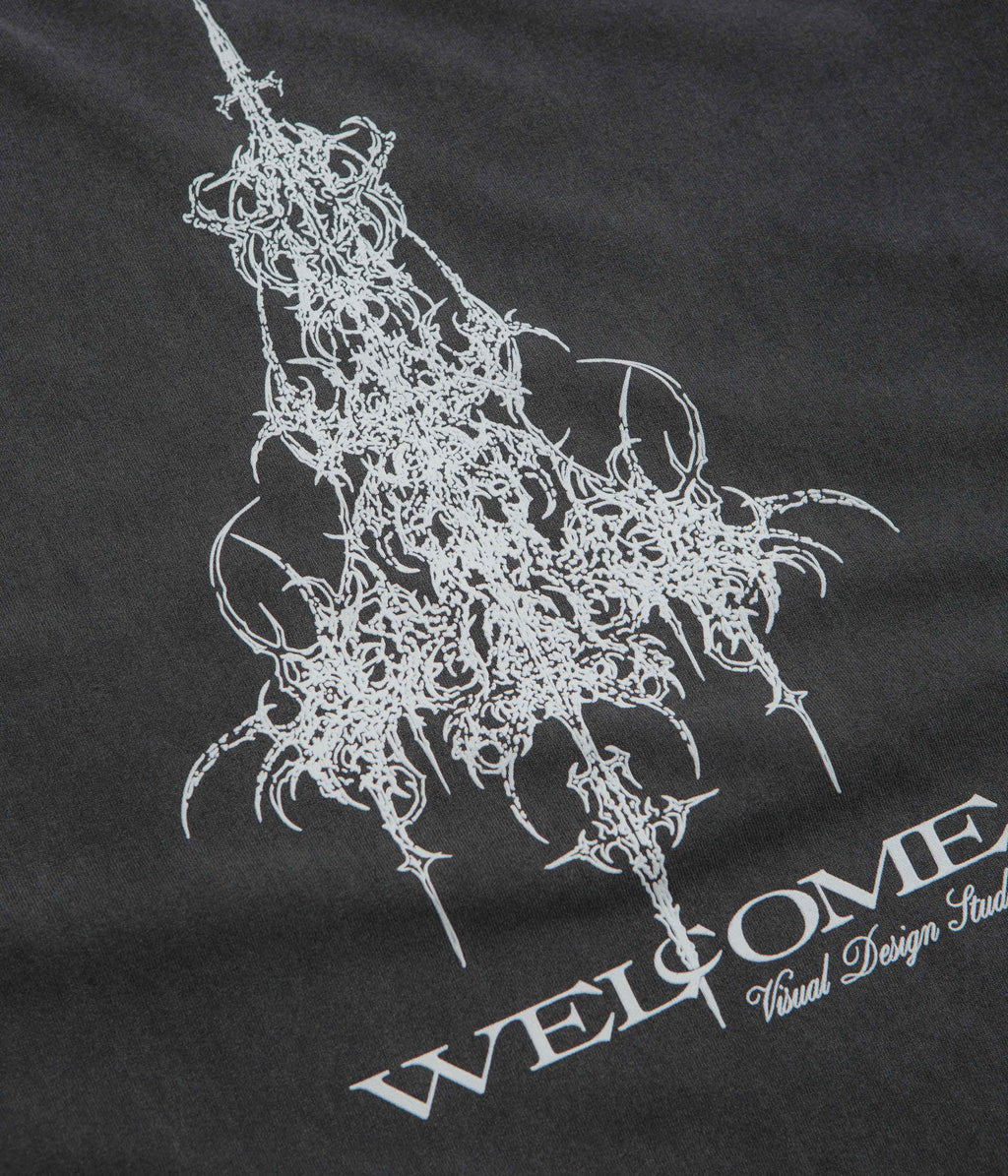Welcome Chandelier T-Shirt - Vintage Black