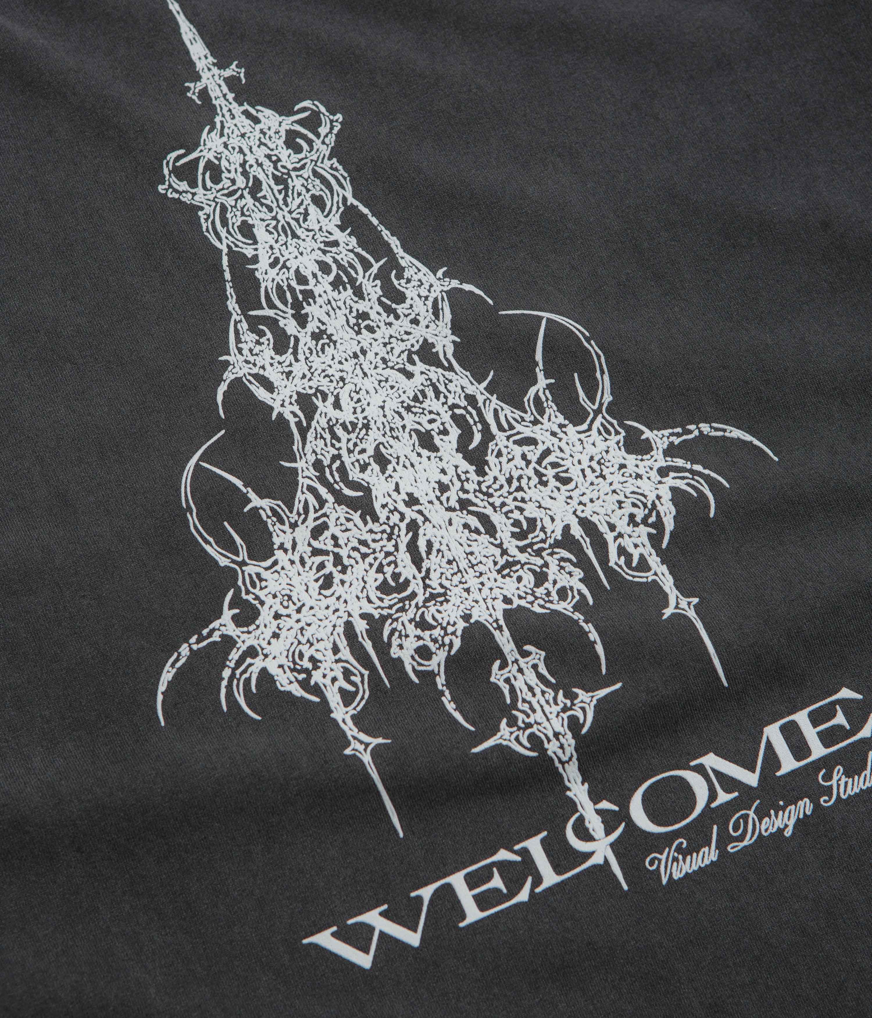 Welcome Chandelier T-Shirt - Vintage Black