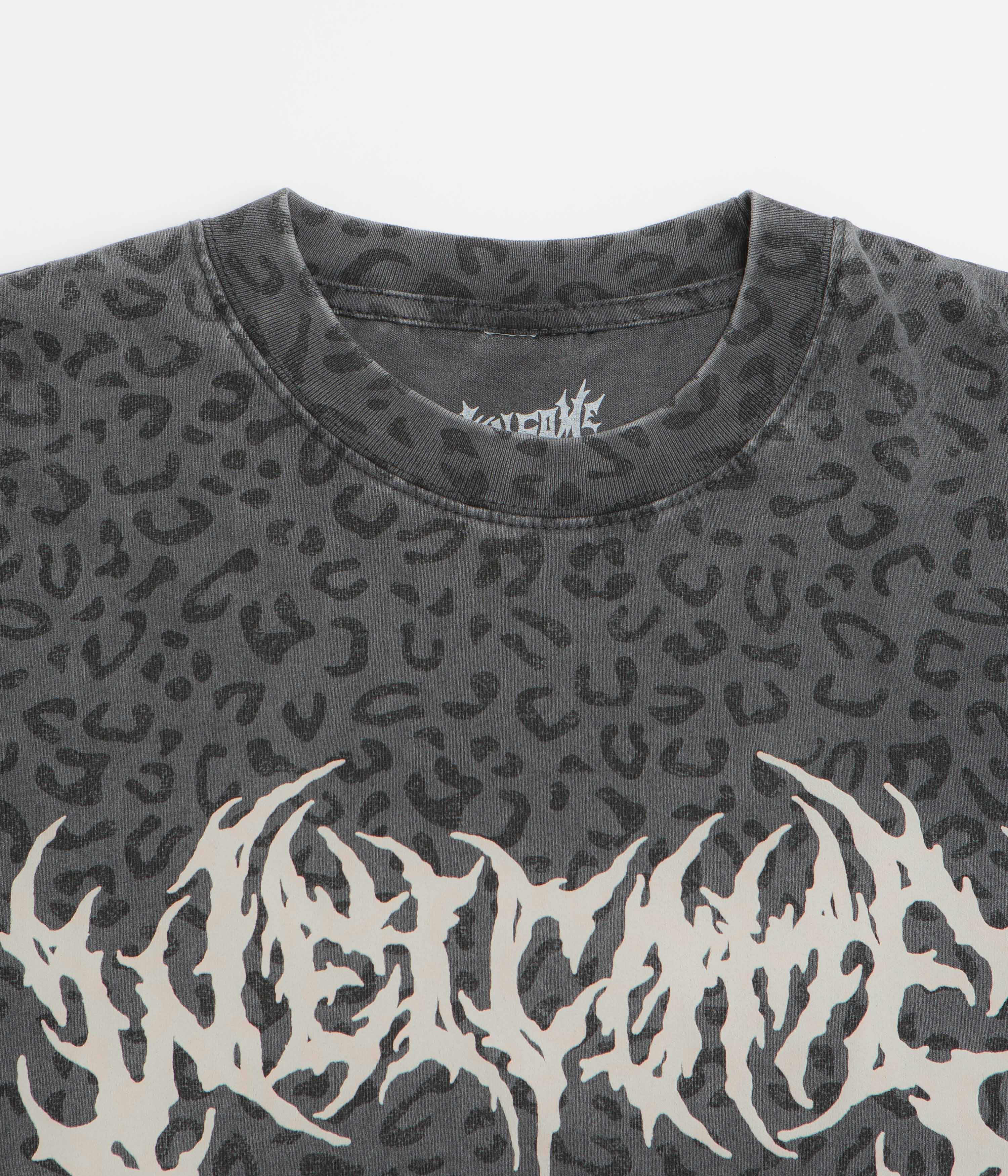 Welcome Fang T-Shirt - Vintage Black / Leopard