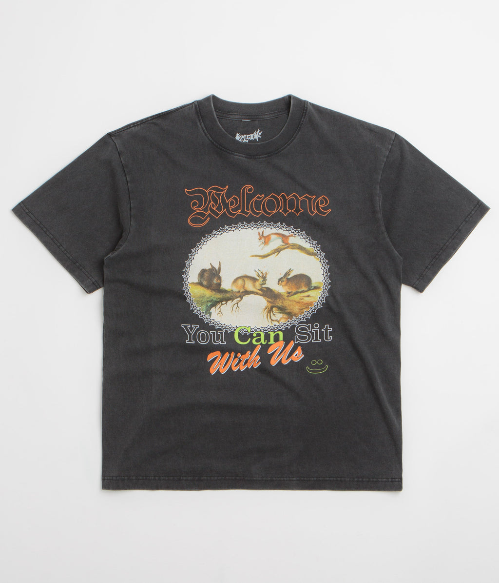Welcome Friends T-Shirt - Vintage Black