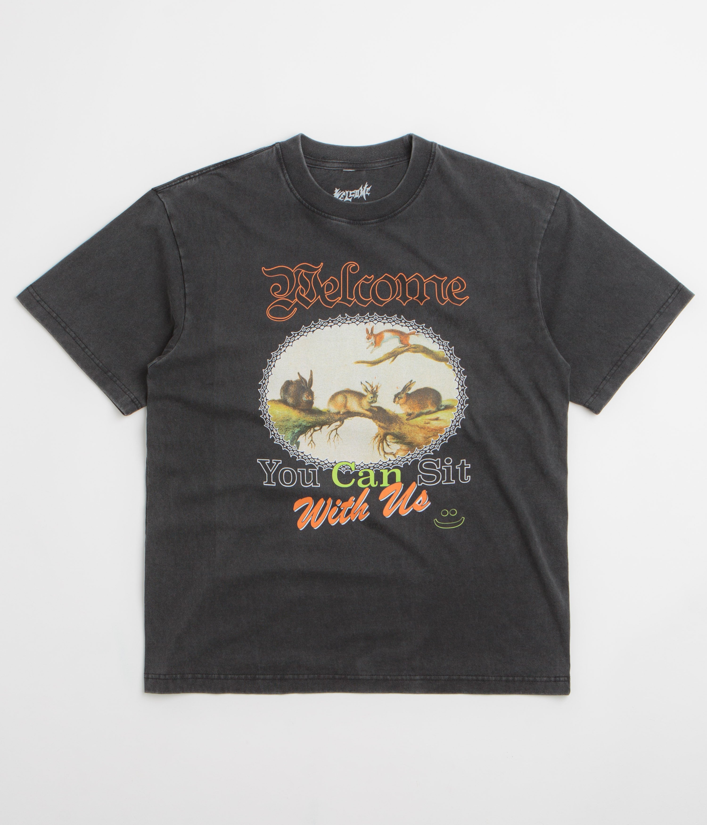 Welcome Friends T-Shirt - Vintage Black