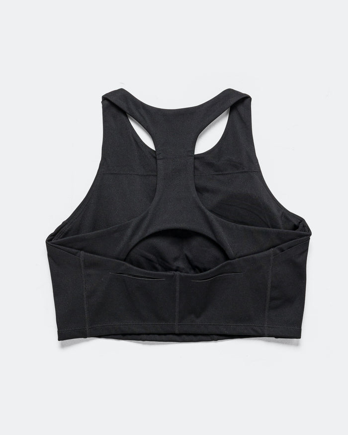 Womens 2 in 1 Pocket Top - Black