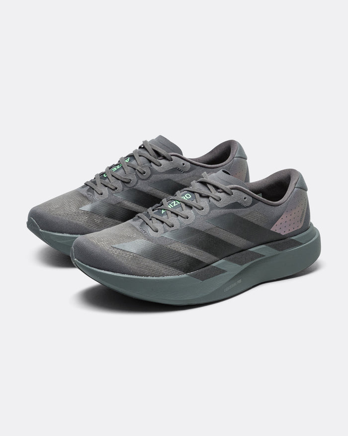 Womens Adizero Evo SL - Grey Five/Core Black-Lime Burst