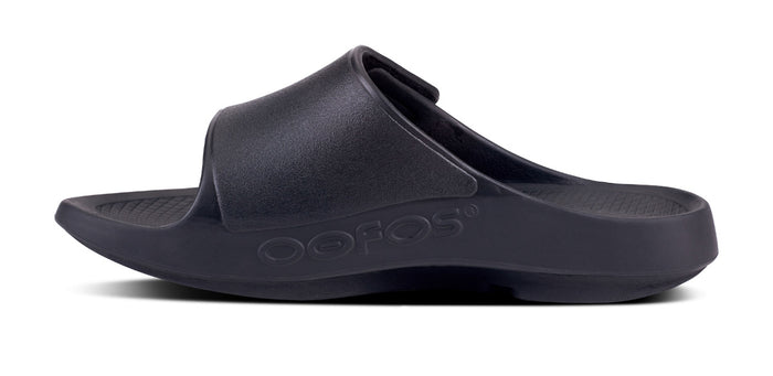Women's OOahh Sport Flex Sandal- Matte Black medial view