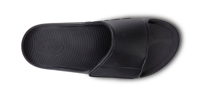 Women's OOahh Sport Flex Sandal- Matte Black top view