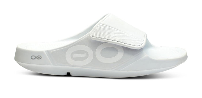 Women's OOahh Sport Flex Sandal - White lateral view