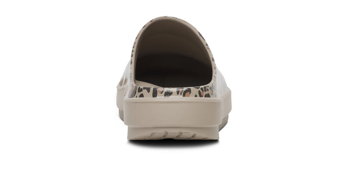 Women's OOcloog Limited Edition Clog - Nomad Leopard back view