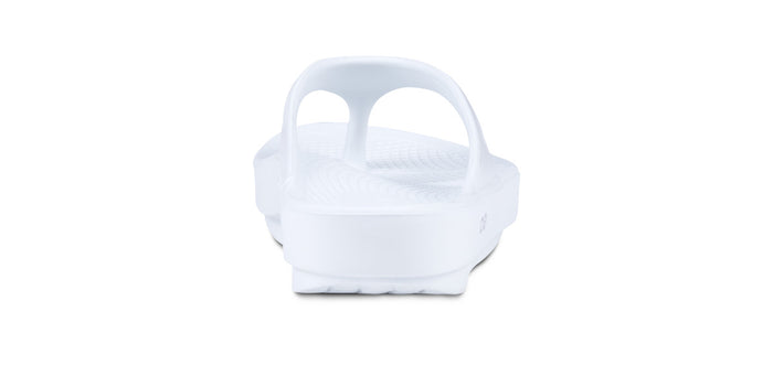 Women's OOlala Sandal - White - OOFOS back view