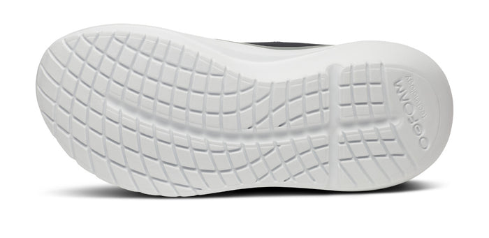 Women's OOmy Stride Low Shoe - White Black bottom view