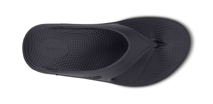 Women's OOriginal Sandal - Black - OOFOS top view